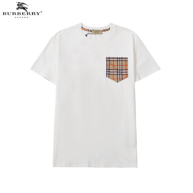 BUC10  Men's and women's plaid T-shirt, elegant atmosphere