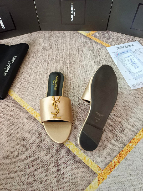 MJYS2 Leather Women slippers 35-43 shoes With box