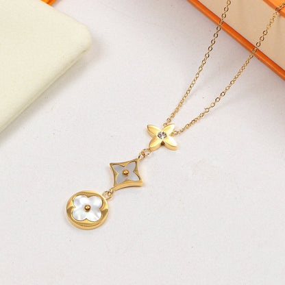 VAN5 Necklace 316L steel plating gold Jewelry