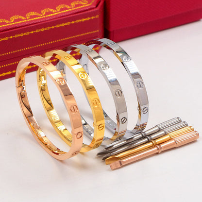 CAB15 brand bangle LOVE bracelet screw bracelet with screwdriver The most classic bangle 316L steel 18K gold plated  Jewelry