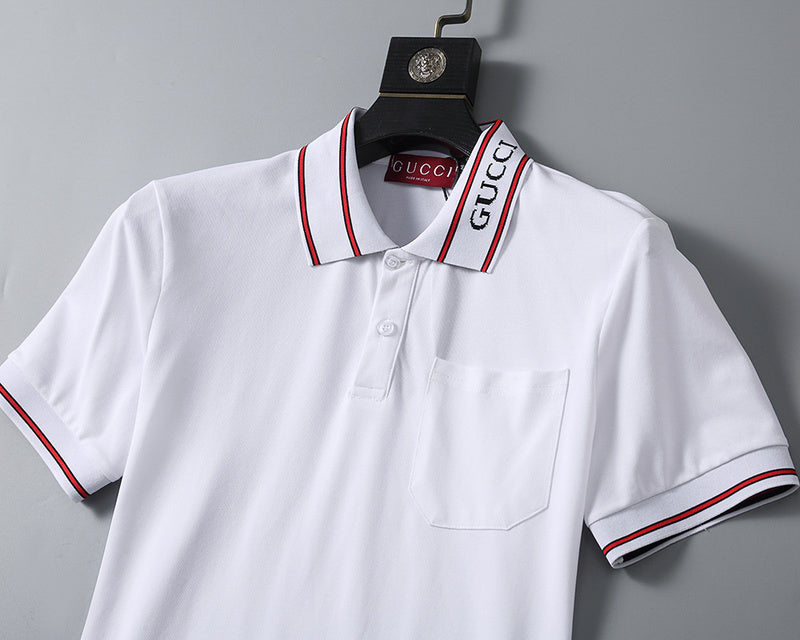 GUC059 Men's short sleeved lapel polo shirt clothing