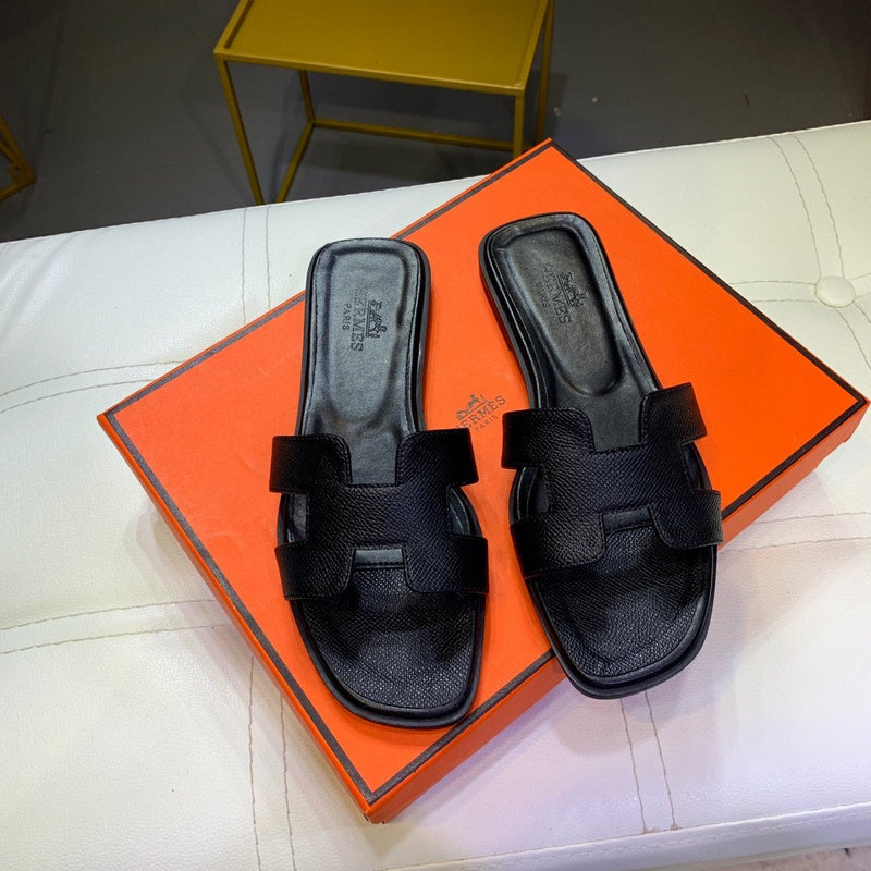 MHS6 35-40 no invoice H leather High quality slippers