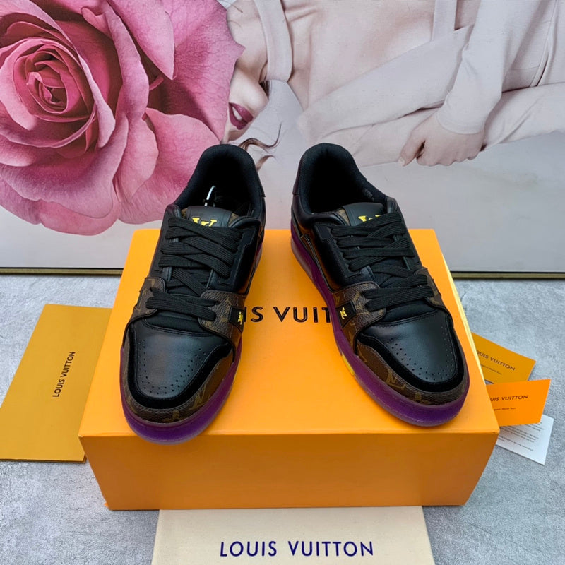 LLS4 High quality leather shoes women 35-41 or man 40-45 with box