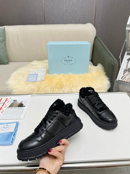 BPS16 Wool Women 35-42 Leather Shoes with box