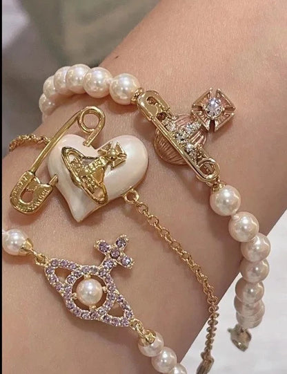 VMB1  The most beautiful Saturn pearl bracelet