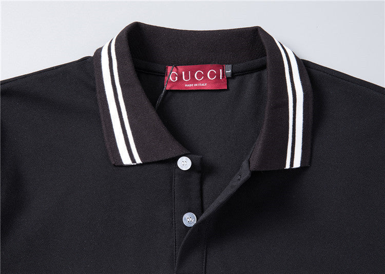 GUC064  Men's short sleeved lapel polo shirt clothing