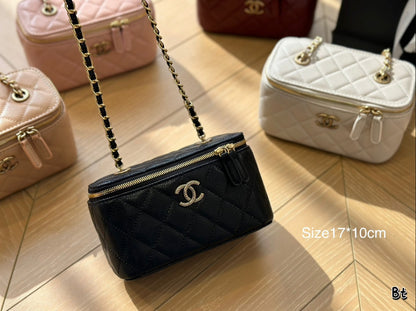 ACP7 Leather Bag 17-10CM Cosmetic Bag with box