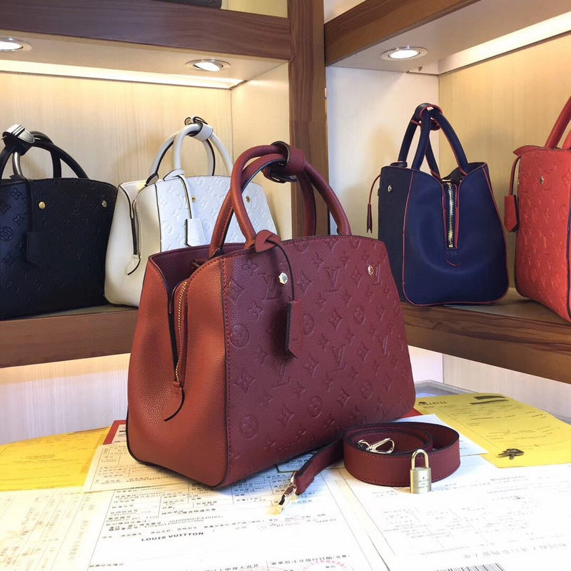 LLP48 High-quality leather bag women handbag 33X23X15cm fashion bag