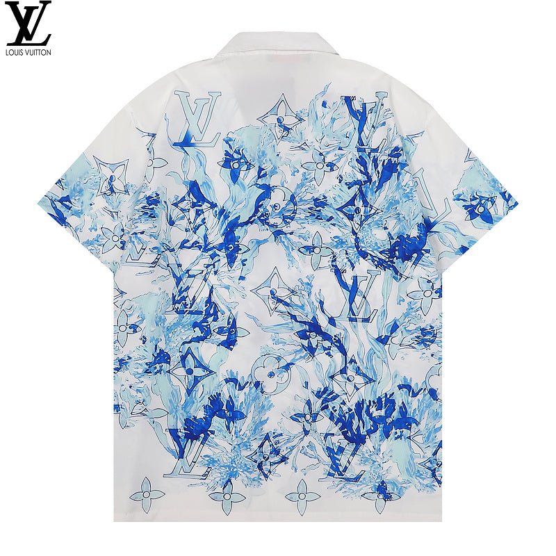 LVC02 New Fashion Summer Suit Short Sleeve Shirt Shorts