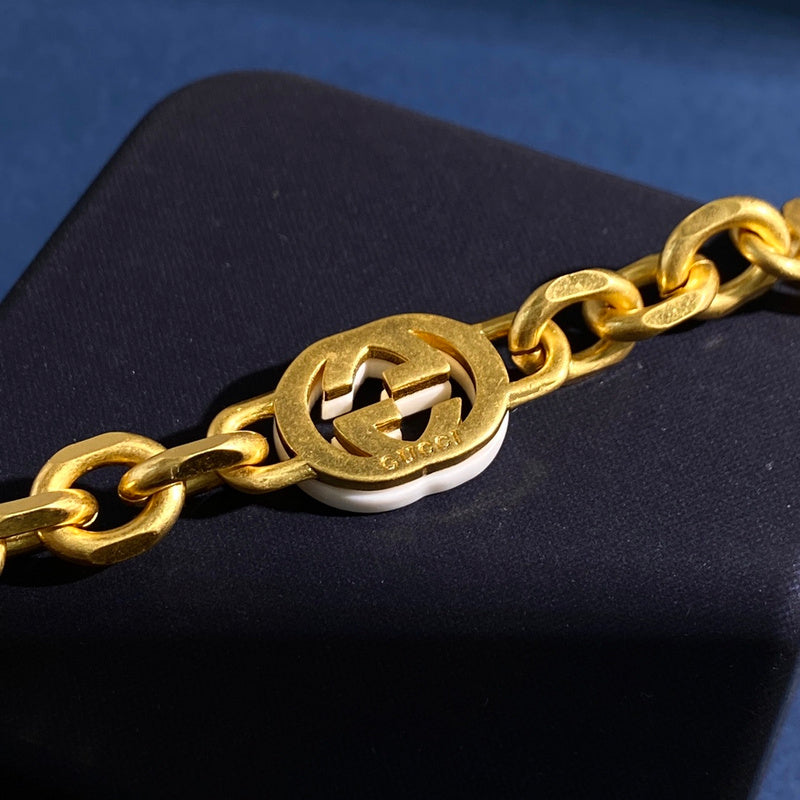 GB79 New Bracelet Brass Material Gold Plated Jewelry 17cm