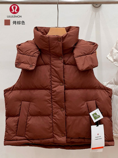 042019  Women's classic four-section bread goose down vest   (Adult style)