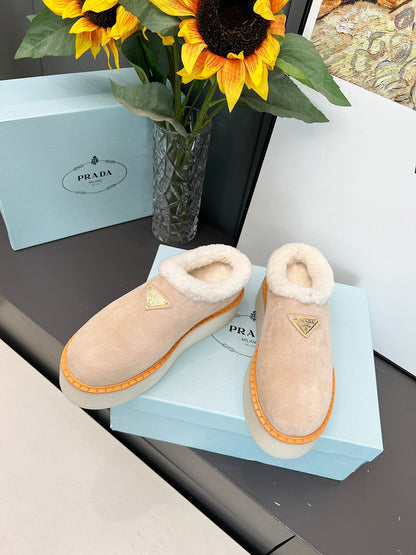 BPS11 Wool Women 35-42 Leather Shoes with box