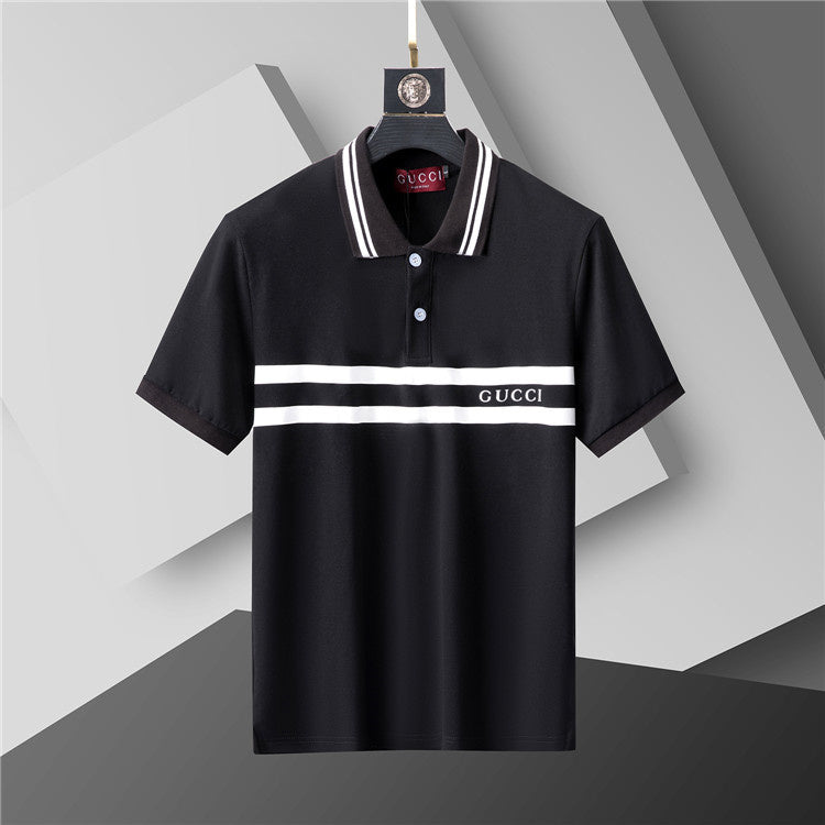 GUC064  Men's short sleeved lapel polo shirt clothing