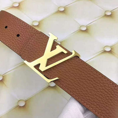 LVBL7 wide 3.8cm total length 100-125cm Leather Belt High Quality With packing