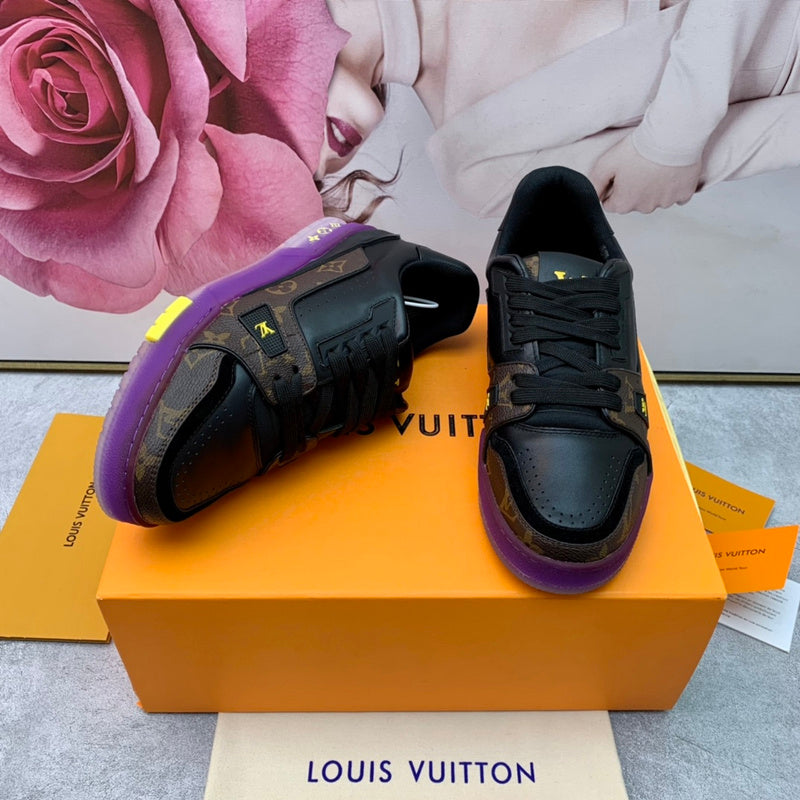 LLS4 High quality leather shoes women 35-41 or man 40-45 with box