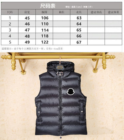 MKC23  Loose short down vest for men and women