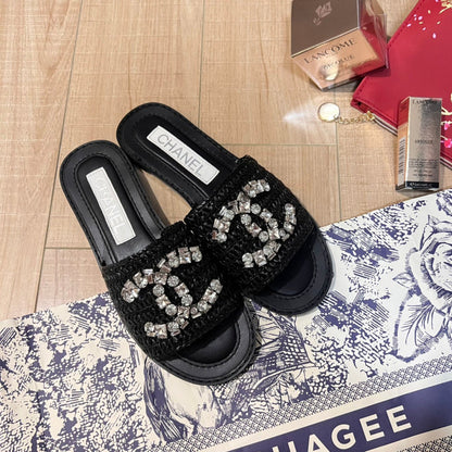 MCS04 Leather slippers shoes 35-40 With box