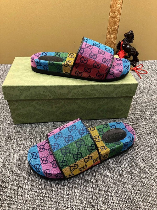 YGS12 shoes man and women slippers with all packaging