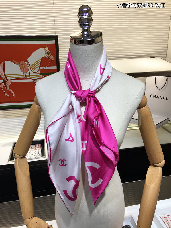 XCC24 Silk satin 90-90CM scarf