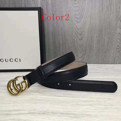 GCBL24 wide Real Leather 2.5CM total length 95-110cm Belt with all packing