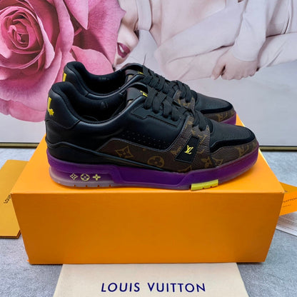 LLS4 High quality leather shoes women 35-41 or man 40-45 with box