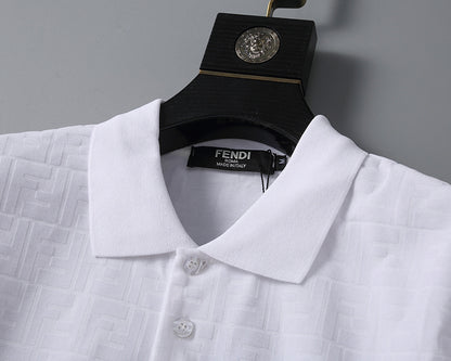 FDC10  Men's short sleeved lapel polo shirt clothing