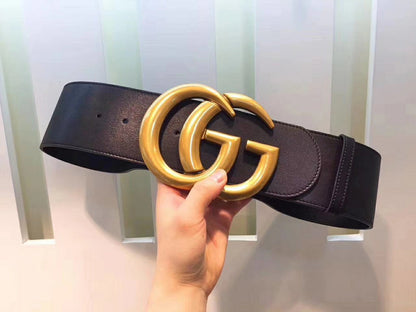 GCBL28 Brand wide 7.0cm total length 95-125cm Belt wonderful winder High Quality fashion gold buckle Belt