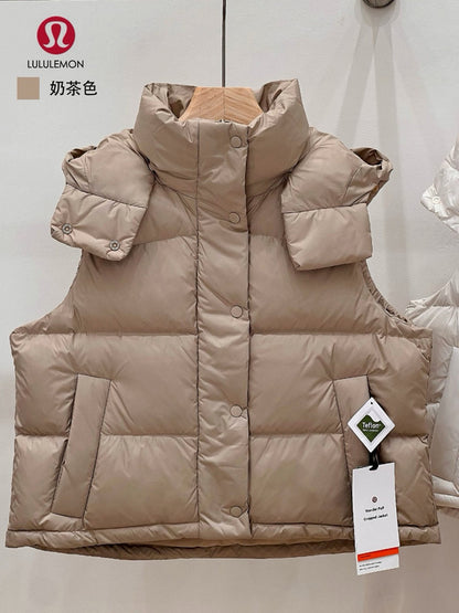 042019  Women's classic four-section bread goose down vest   (Adult style)