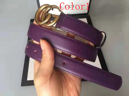 GCBL24 wide Real Leather 2.5CM total length 95-110cm Belt with all packing