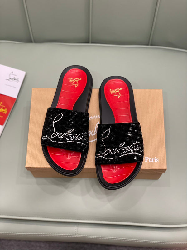 HJCL4 Leather Slipper Size 38-45 Shoes with box