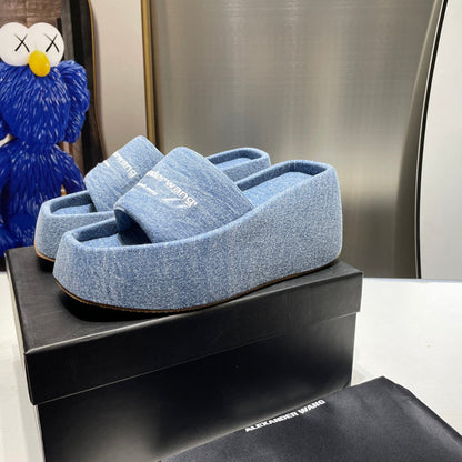 MJKS2 Slippers Women Heel 8.5CM shoes 35-40 With box