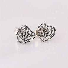 PDE091 pandora 925 Sterling Silver Earrings 1:1 Quality Butterfly flower earring