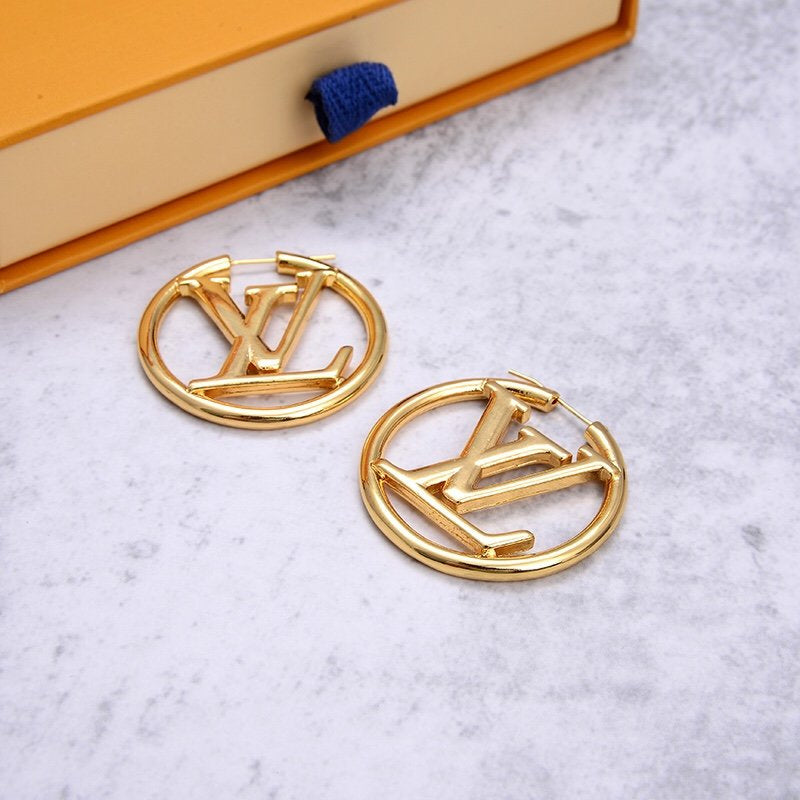 LVE25 fashion high quality brass stud gold plated quality 3cm / 4cm   Jewelry