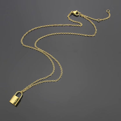 LN21 316L steel gold plated L*V necklace high quality jewelry