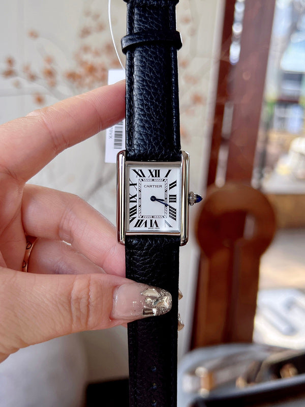 CW5  Couple's lychee print belt watch