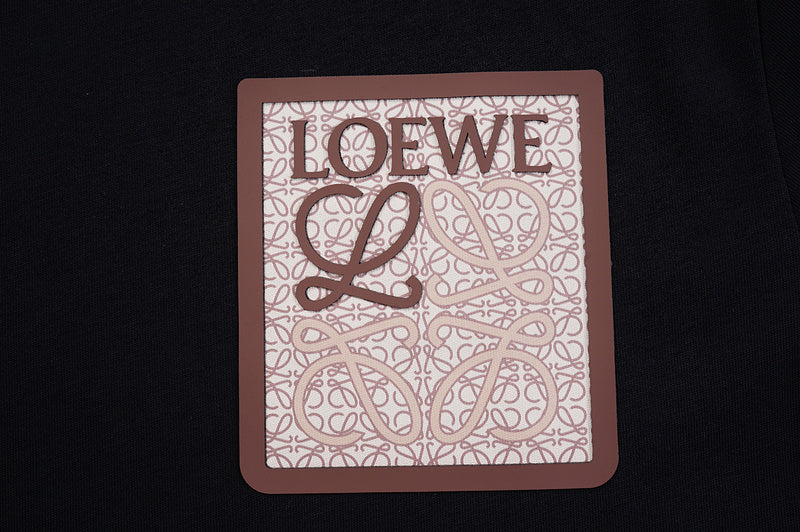 LOC015 New  Men's and women's letter embroidery short-sleeved T-shirt clothing