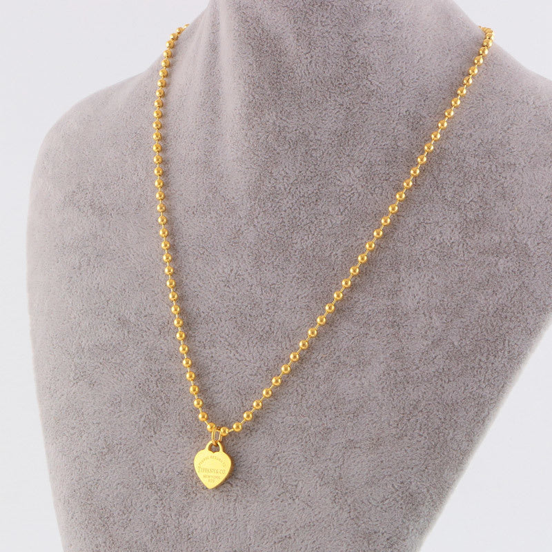 TN13 Necklace 316L steel plating gold necklaces Jewelry