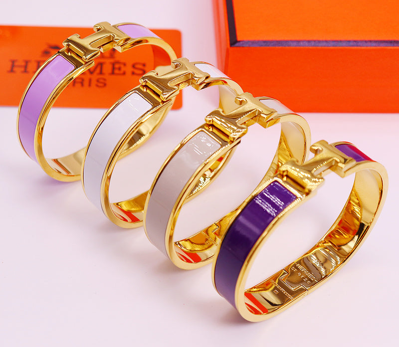 HB37 Bracelet 316L steel plating gold high quality bangles for Men size  gift jewelry  size 19