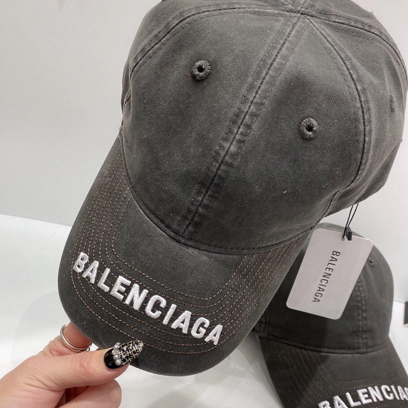 BAH1 Washed retro denim gray cap