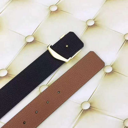 LVBL7 wide 3.8cm total length 100-125cm Leather Belt High Quality With packing