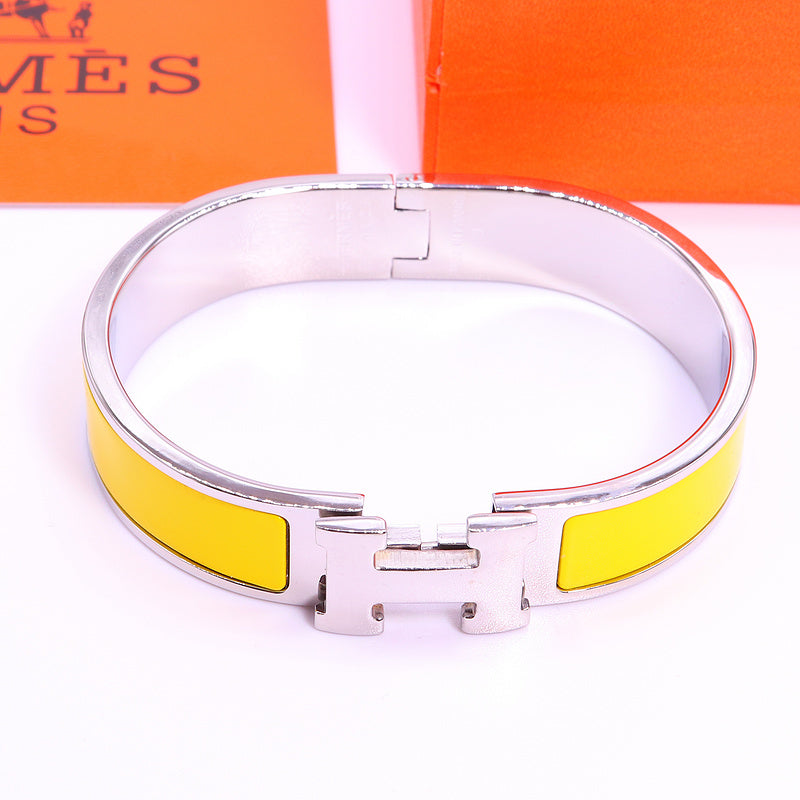 HB37 Bracelet 316L steel plating gold high quality bangles for women wonderful gift jewelry  size 17