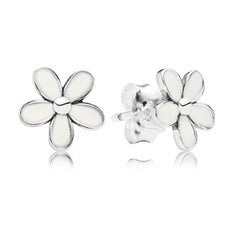 PDE091 pandora 925 Sterling Silver Earrings 1:1 Quality Butterfly flower earring