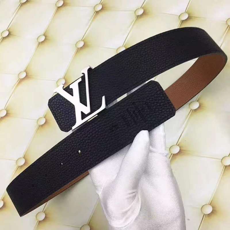 LVBL7 wide 3.8cm total length 100-125cm Leather Belt High Quality With packing