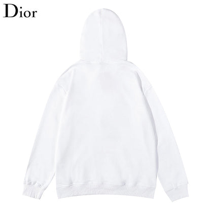 DIC86  Men's and women's slogan LOGO printed hooded sweatshirt