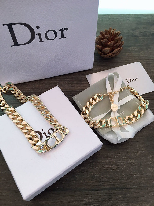 DIN4 Necklace Or Bracelet plating gold Jewelry