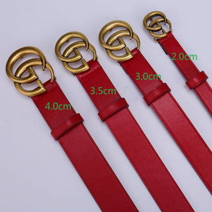 GCBL14 wide 2.0cm 3.0cm 3.5cm 4.0cm total length 95-125cm Leather Belt High Quality With packing