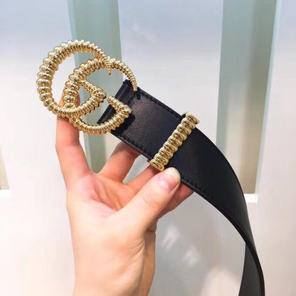 gcbl17 wide 3.8cm total length 95-110cm Belt wonderful winder High Quality fashion gold buckle Belt