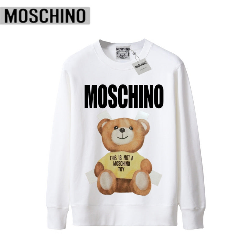 MOC12 Bear terry cotton crew neck sweater for men and women