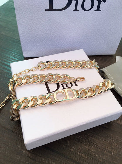 DIN4 Necklace Or Bracelet plating gold Jewelry