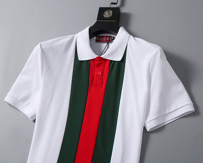 GUC058 Men's short sleeved lapel polo shirt clothing